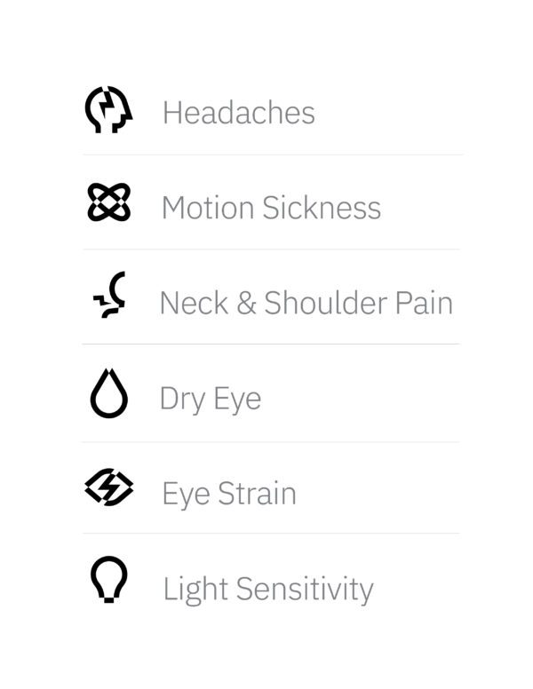 Neurolens Symptoms Icon Graphic - Black